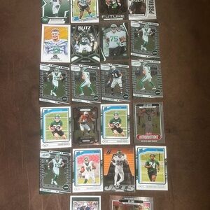 New York jets football cards 22 card lot